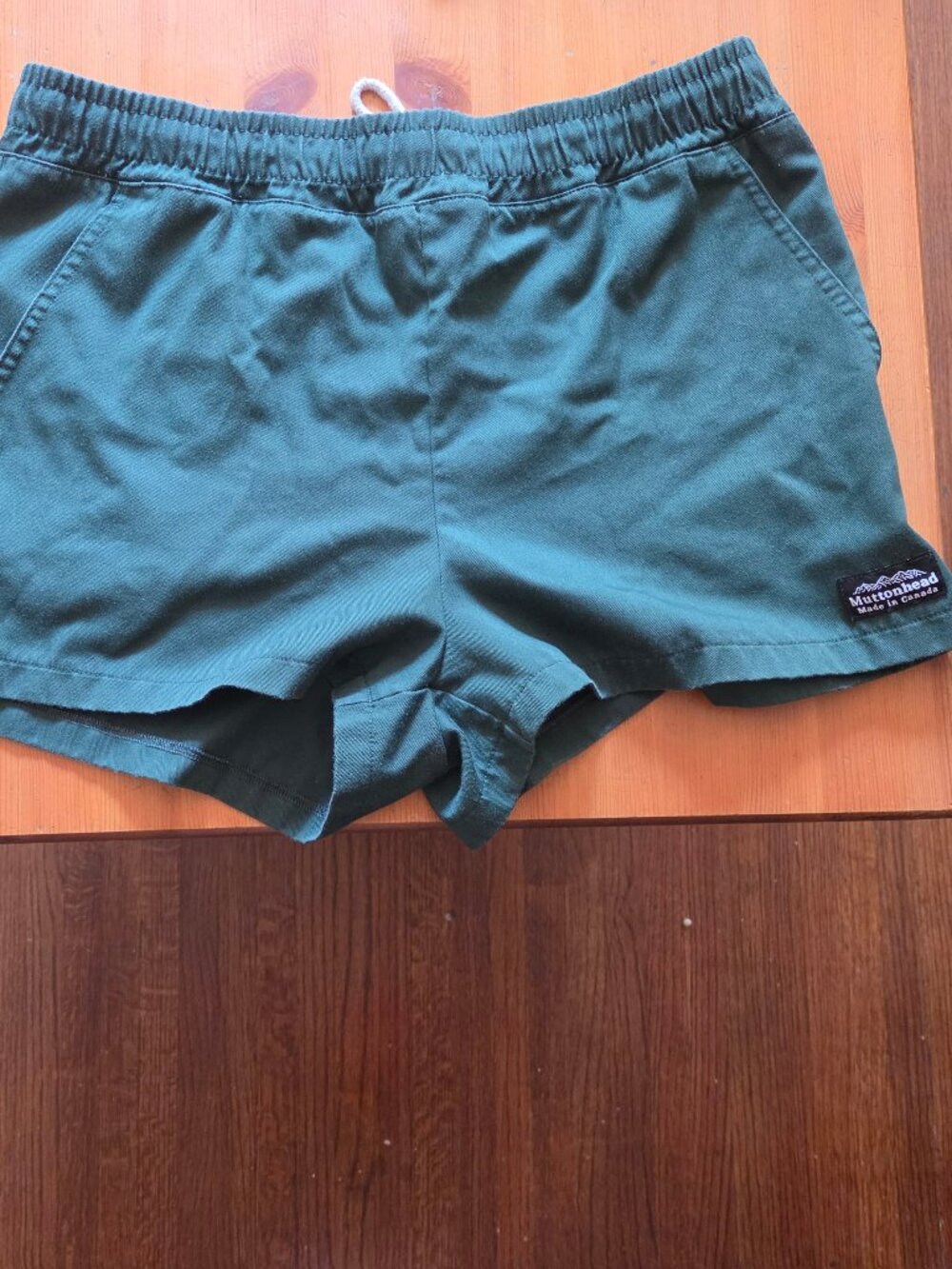 MTN.HEAD track shorts - forest green - extra large